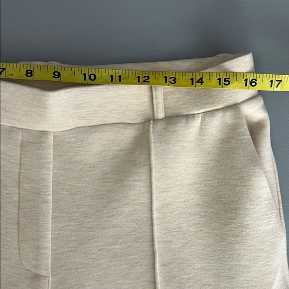 NWT OGL FuzzLuxe High Waisted Straight Leg Pull On Pant - Heather Beige Size L - Picture 6 of 11